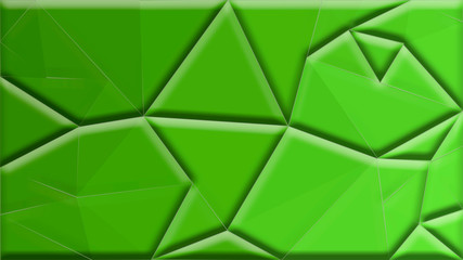 Fototapeta na wymiar Abstract green background with triangles