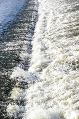 Rapids of river. Close up. Natural background.