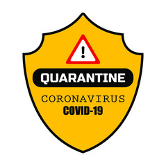 Obraz premium coronavirus quarantine sign