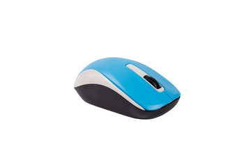 Computer wireless mouse isolated on a white background