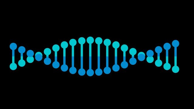 Animated DNA. Alpha Matte included. 4k video