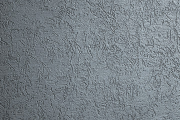 Decorative plaster of gray color. Rough plaster