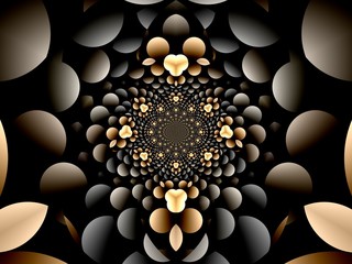 Abstraction in color with various forms 