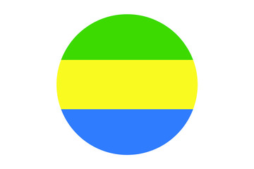 flag vector white isolated background