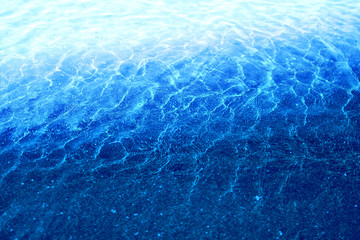 Photo background blue transparent sea water