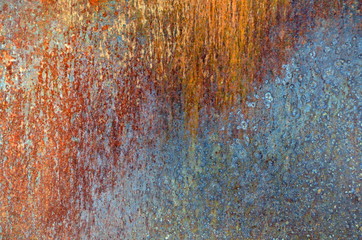 Rostige Metallfläche