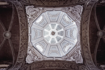 Majestic ceiling of Saint Servais Dome Church or Basilica (Sint Servaasbasiliek)