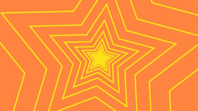 Comic 2d animation background 4k cartoon video yellow star animation