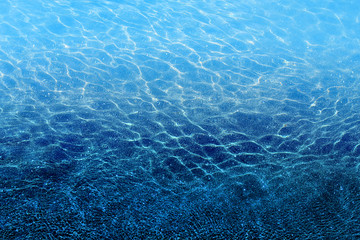 Photo background blue transparent sea water