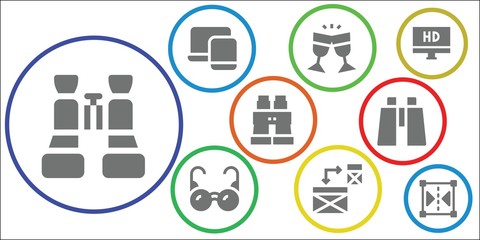 Modern Simple Set of reflection Vector filled Icons