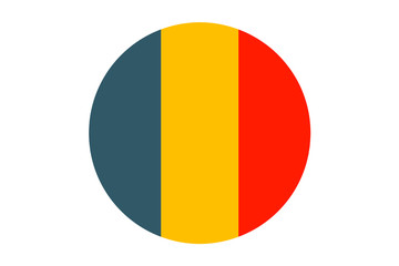 flag vector white isolated background