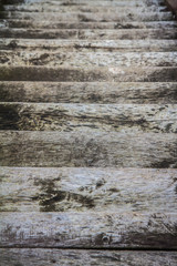 Wooden background: close up of wooden stairs