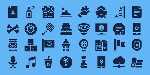 Modern Simple Set of shape Vector filled Icons