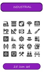 industrial icon set