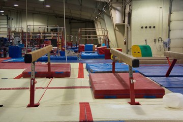 Visite à la salle de gymnastique pour une lesson