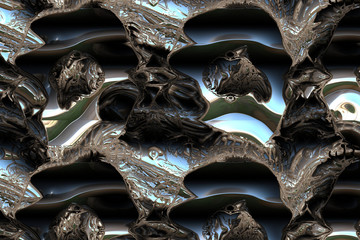 futuristic abstract metal 