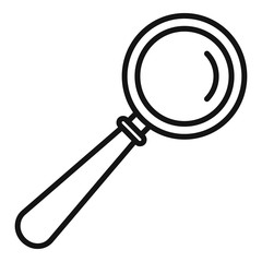 Repair magnifier icon. Outline repair magnifier vector icon for web design isolated on white background