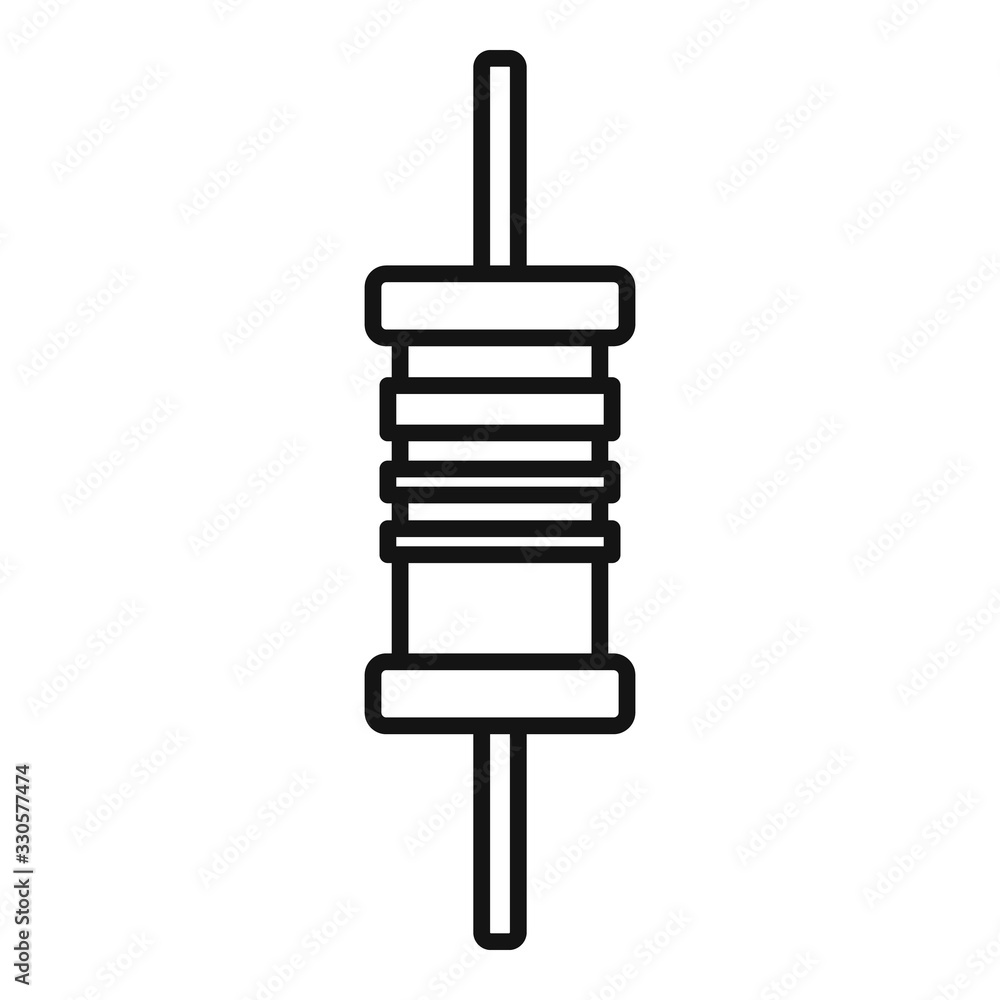 Poster phone condensator icon. outline phone condensator vector icon for web design isolated on white backg