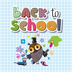 Original spelling of the phrase Back to school.