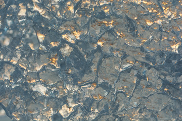 frozen blured ice . abstract winter background.