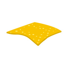 Vector illustration of cheese and slice sign. Web element of cheese and milk vector icon for stock.