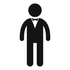 Famous actor icon. Simple illustration of famous actor vector icon for web design isolated on white background