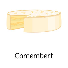 Vector illustration of cheese and maasdam logo. Graphic of cheese and piece stock symbol for web.