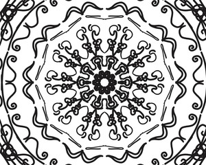 black ornament, background, classic, abstraction