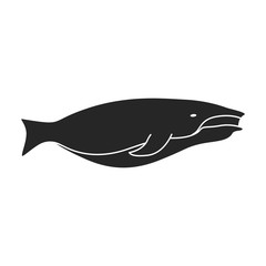 Whale vector icon.Black vector icon isolated on white background whale.