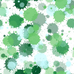 Graffiti spray transparent stains vector seamless grunge background.