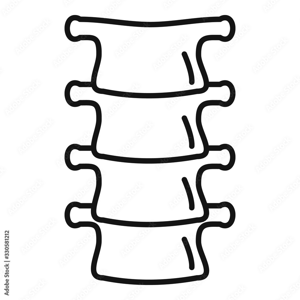 Poster spine icon. outline spine vector icon for web design isolated on white background