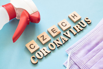 Coronavirus virus danger in Czech Republic concept photo. Covid-19 disease.