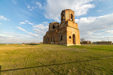 The destroyed church Sacred Surb-Karapeta John Predteche in the farm Nesvetay. Rostov-na-Donu region. Russia