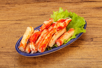 Natural luxury crab meat fillet