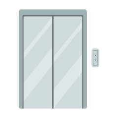 Elevator door vector icon.Cartoon vector icon isolated on white background elevator door .