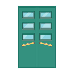 Door vector icon.Cartoon vector icon isolated on white background door .
