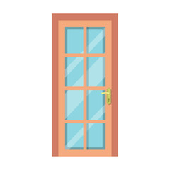 Obraz premium Door vector icon.Cartoon vector icon isolated on white background door .