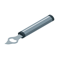 Bottle-opener isometric vector icon.Cartoon vector icon isolated on white background bottle-opener.