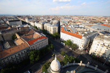  View of Budapest from the St. Stephen's Cathedral in Budapest © moniadk