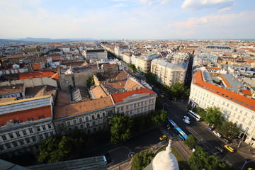  View of Budapest from the St. Stephen's Cathedral in Budapest © moniadk