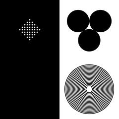 Black And White Abstract Vector Pattern Design