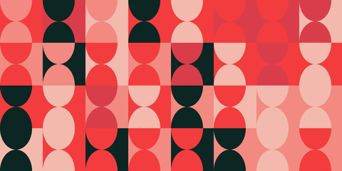 Warm Colored Circular Pattern Design