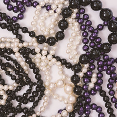 Jewel set. Beautiful fashion jewelry with precious shiny stones, pearls and diamonds for women. Many jewelery background