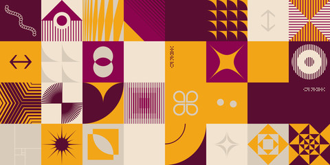 Techno Abstract Vector Pattern Design