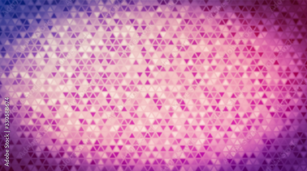 Poster abstract blur multicolored background of triangles. polygonal defocused backdrop.