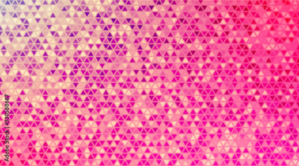 Poster abstract blur multicolored background of triangles. polygonal defocused backdrop.
