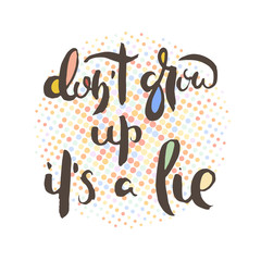 Grunge lettering isolated artwork. Typography stamp for t-shirt graphics, print, poster, banner, flyer, tags, postcard