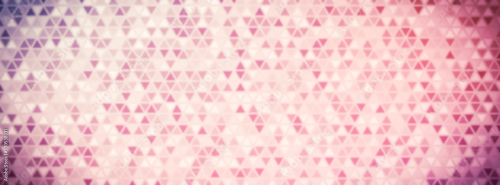 Poster abstract blur multicolored background of triangles. polygonal defocused backdrop.