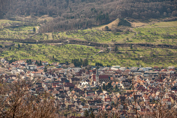 Panorama Dettingen an der Erms mit Calverbühl