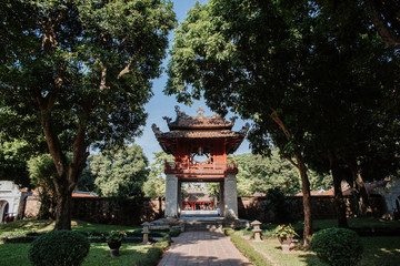 Temple of Literature, in downtown Ha Noi, Vietnam. Originally built as a university in 1070 dedicated to Confucius